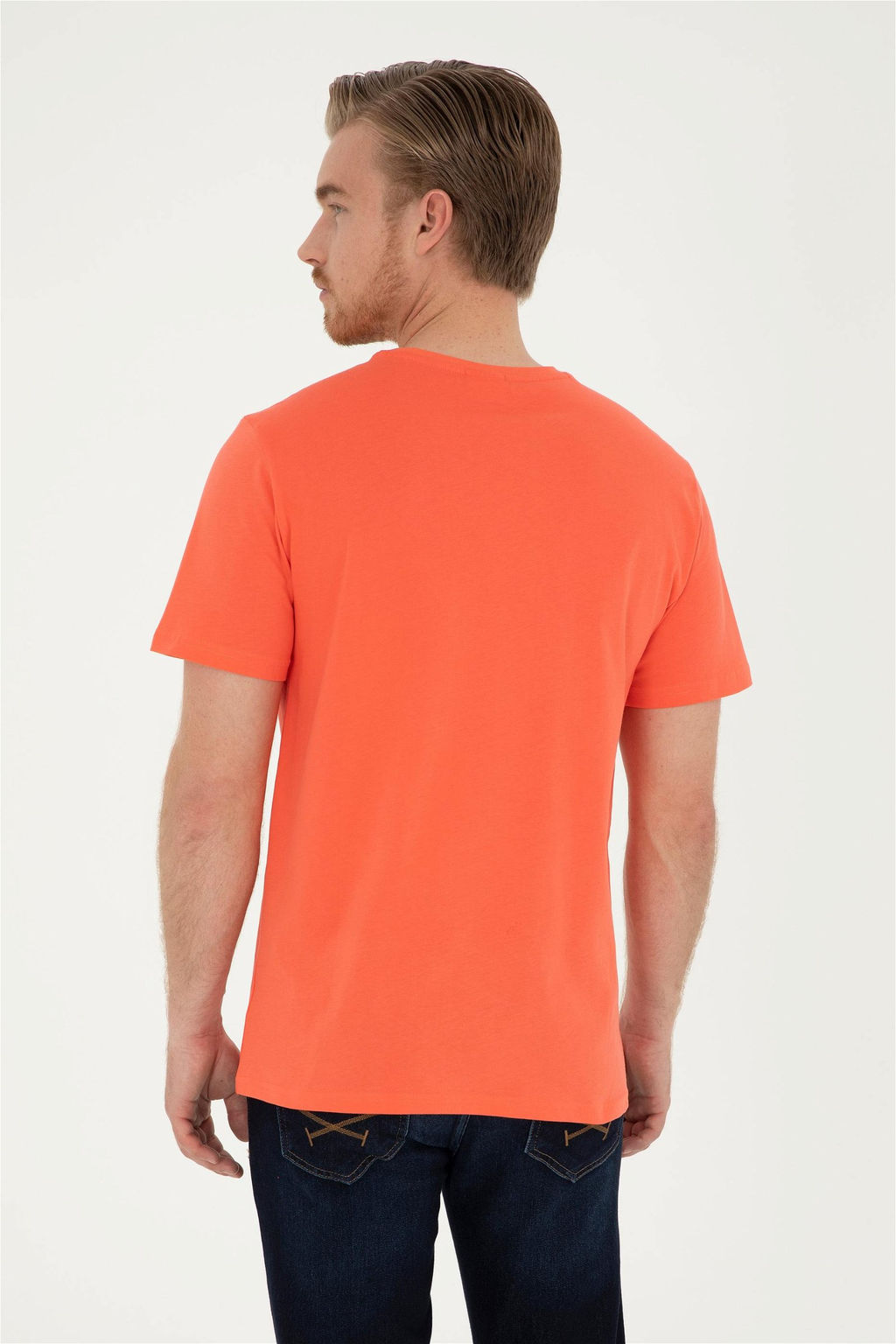 Мужская базовая футболка с цветком граната - U.s. polo assn фото 5