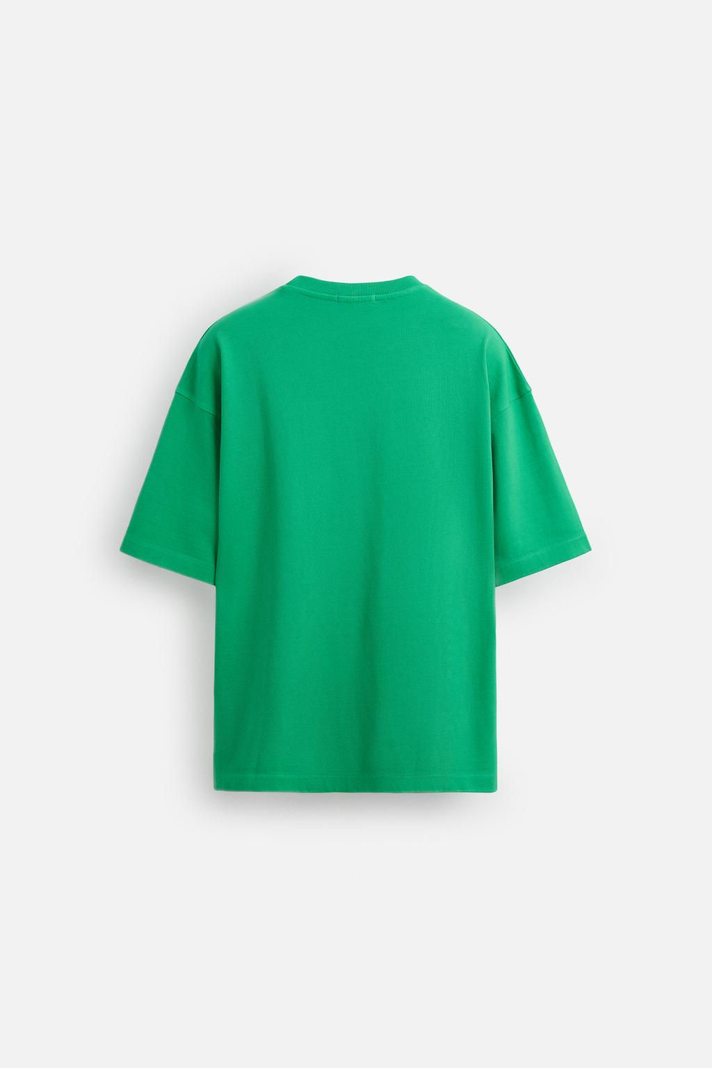 RELAXED FIT SPRAY WASH T-SHIRT - Zara фото 24
