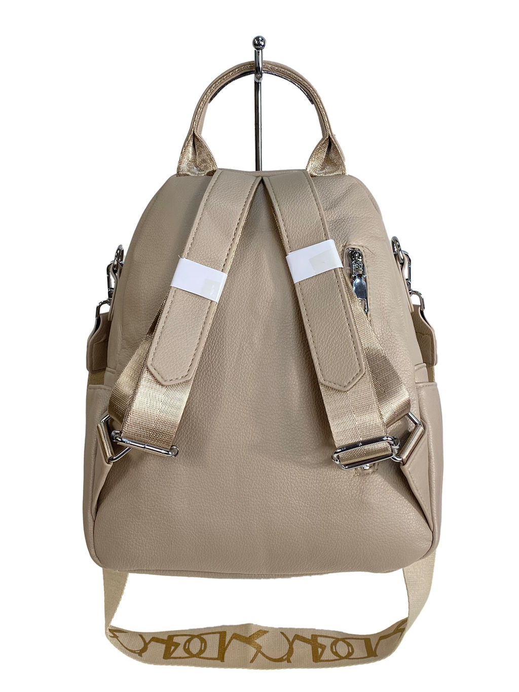 Сумка-рюкзак из искусственной кожи, цвет светло бежевый - Greta фото 2