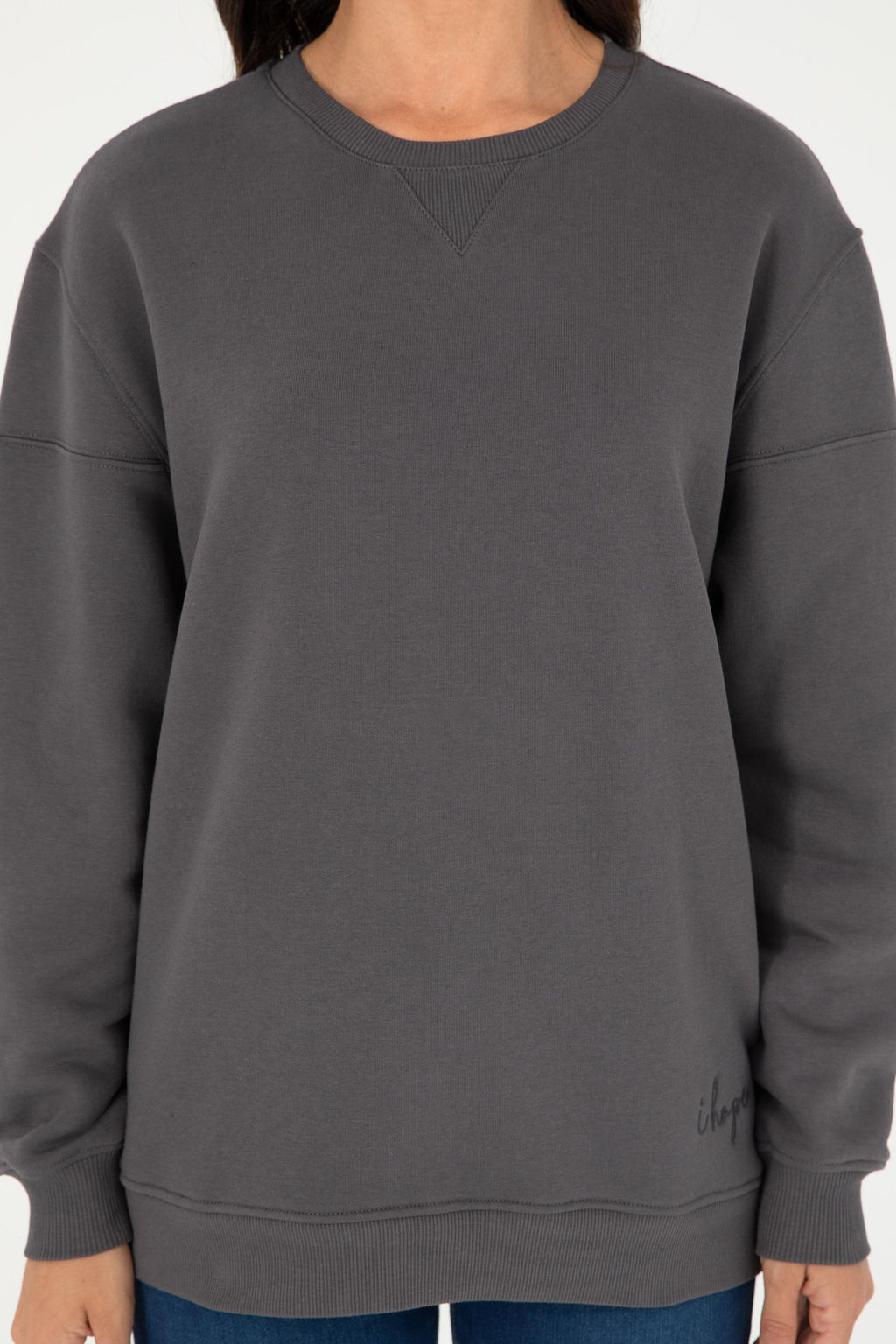 Женский свитшот антрацитового цвета - U.s. polo assn фото 6