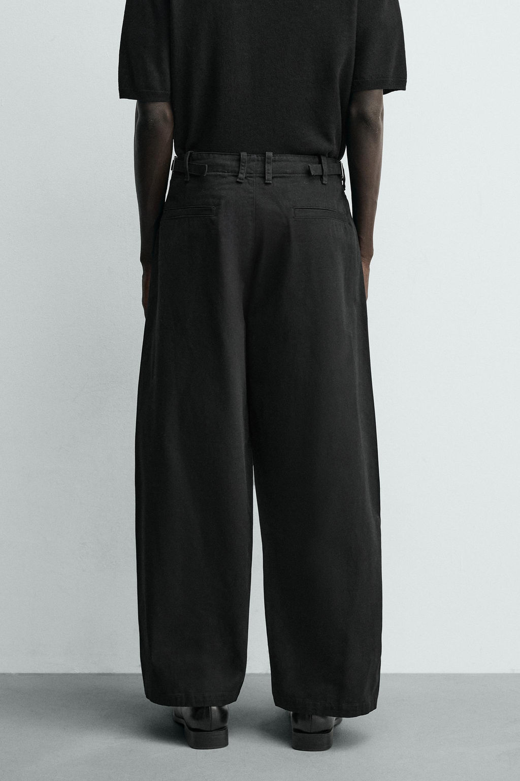 RELAXED BALLOON FIT PLEATED TROUSERS - Zara фото 23