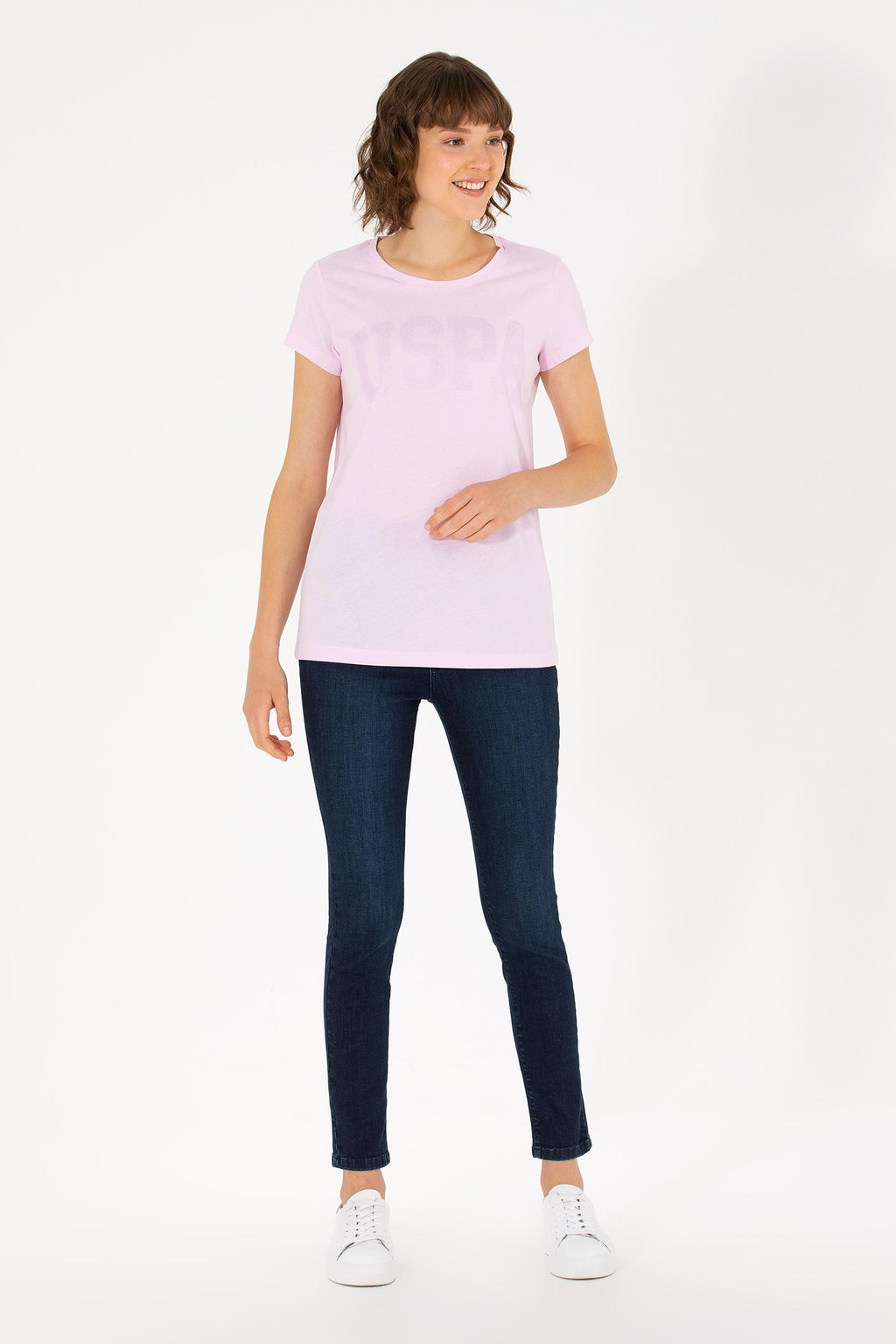 U. S. Polo Assn Женская базовая футболка с круглым вырезом Magnolia - U.s. polo assn фото 2