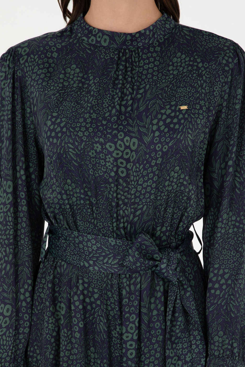 Женское темно-синее тканое платье Неожиданная скидка в корзине - U.s. polo assn фото 5