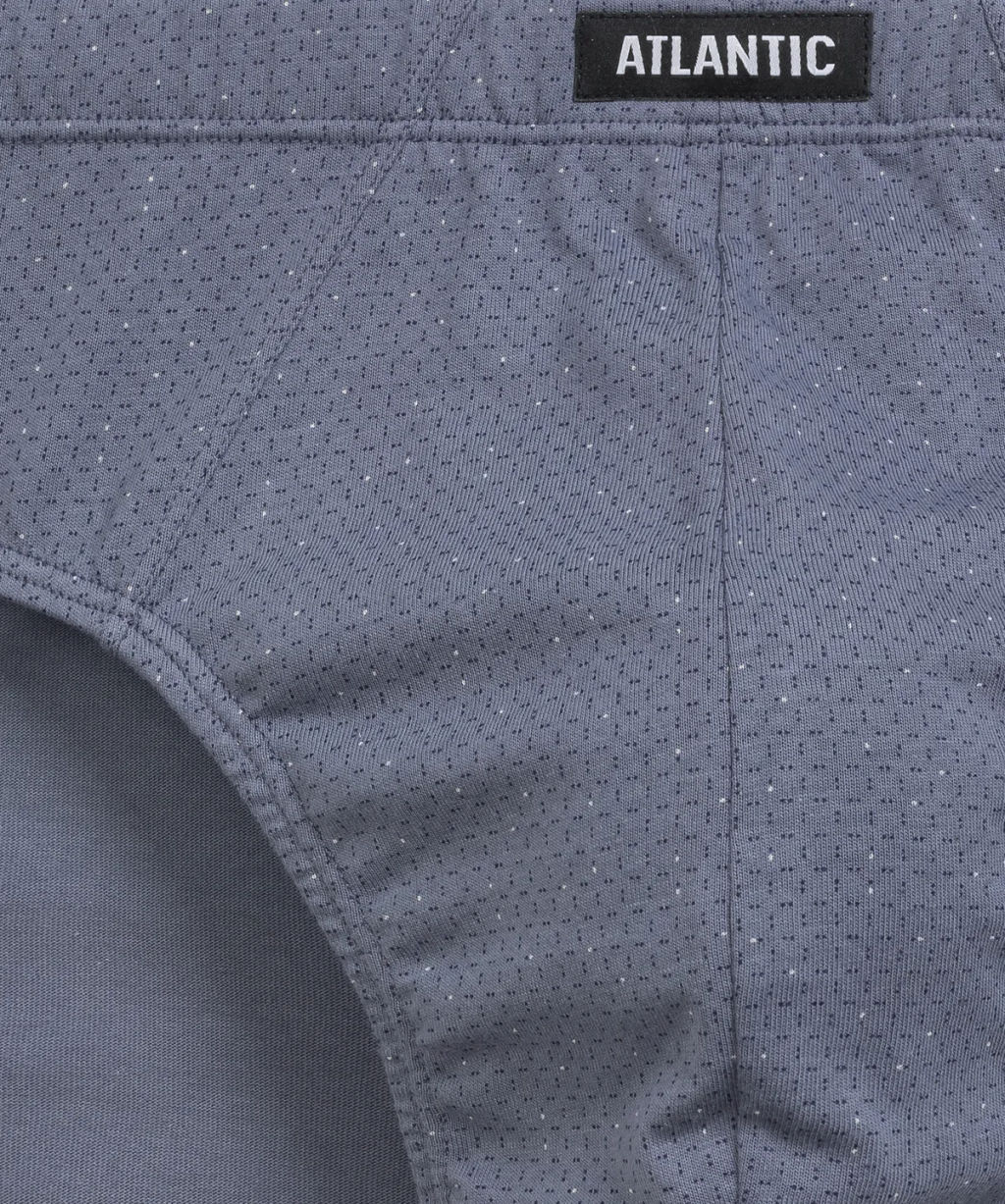 ATLANTIC 3MP-182 Трусы классика Check - набор 3 шт. темно-синий + бургунди + голубой  фото 8