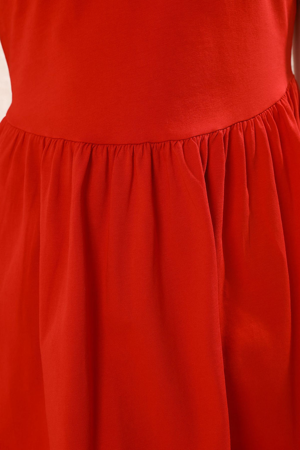 Trendyolmilla Lacivert Duz K?sa / Mini %100 Pamuk Skater Orme Elbise TWOSS25EL00386  фото 7