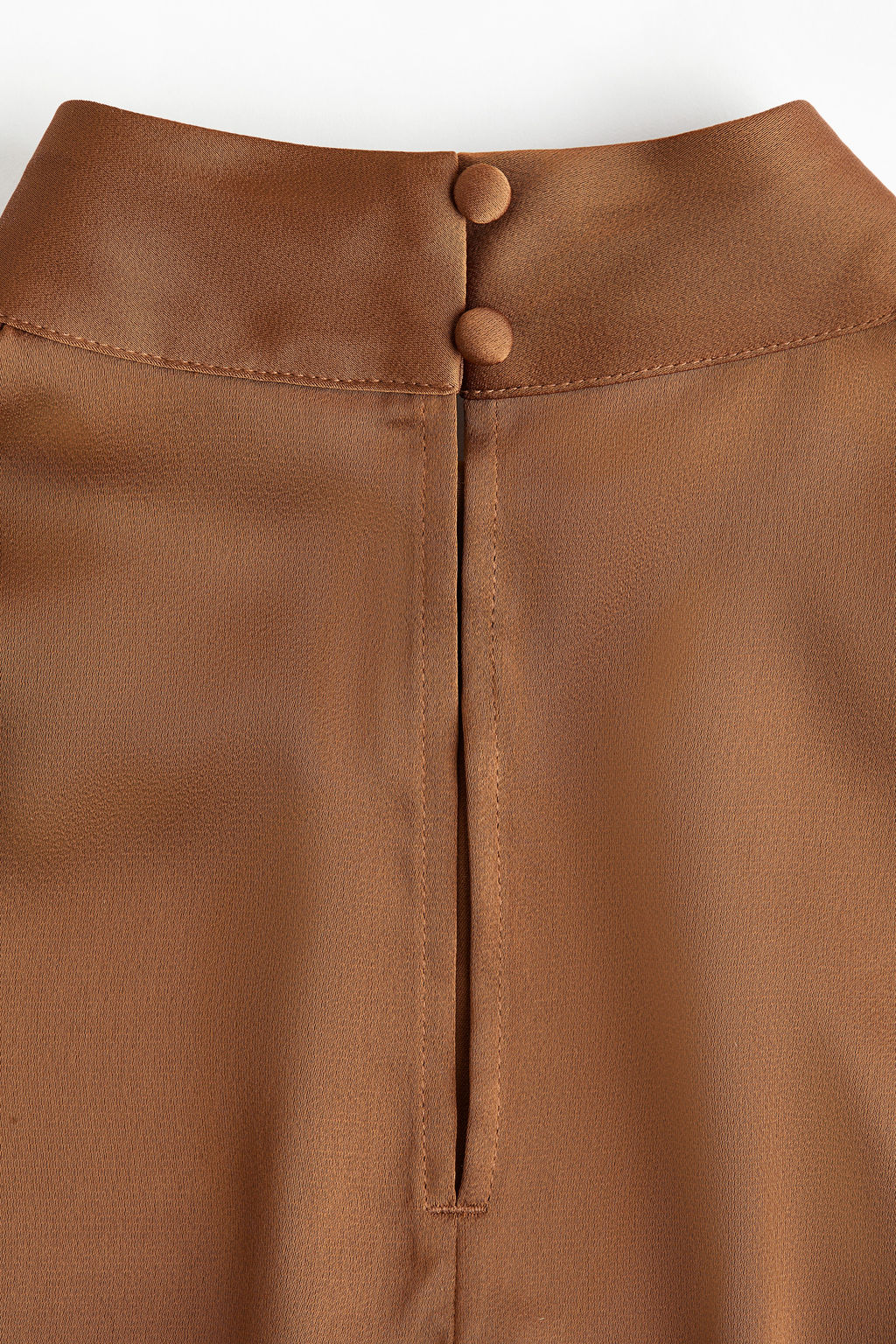 Blusa de sat?n con cuello elevado - H&m фото 3