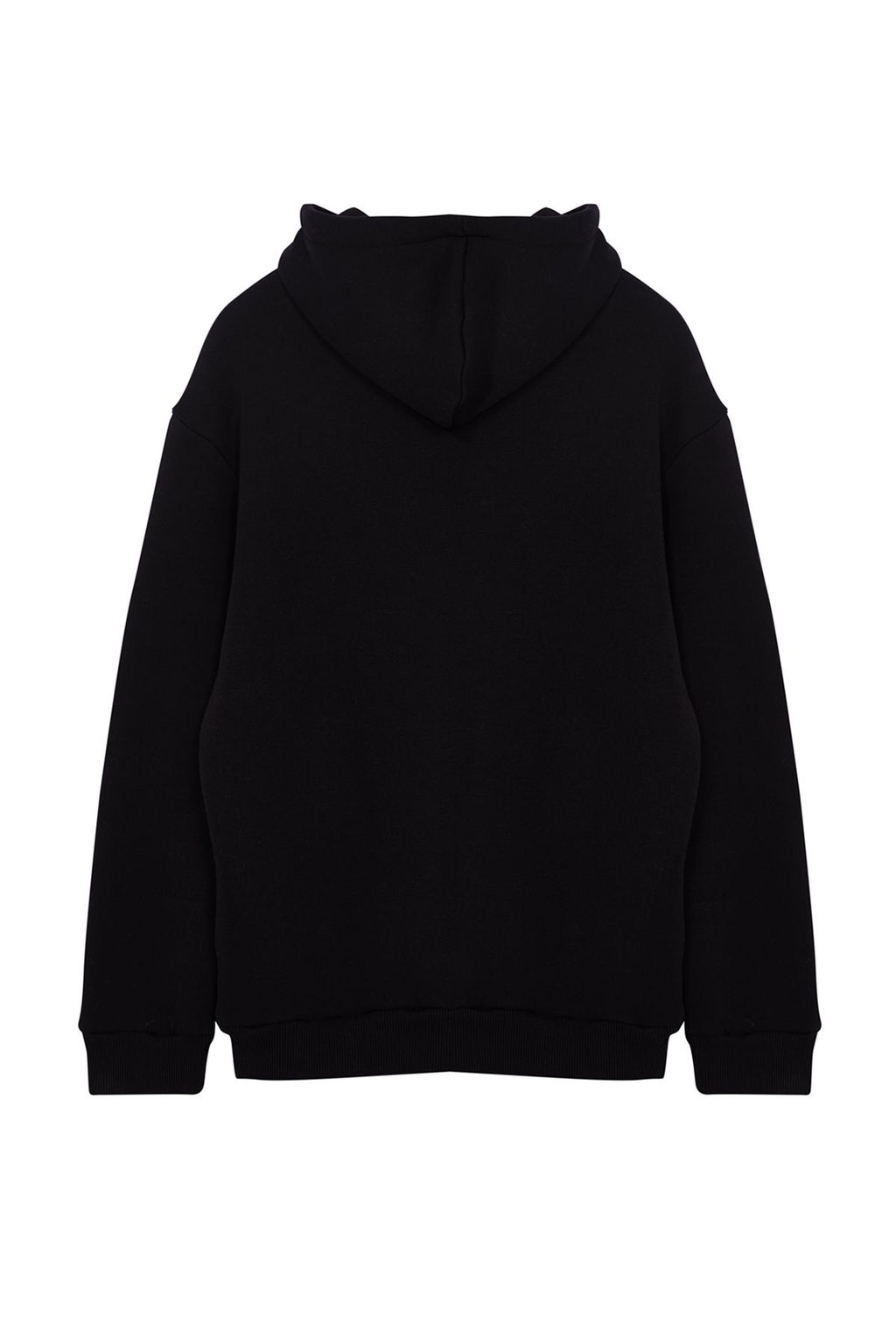 Ekru Oversize/Genis Kesim Yaz? Bask?l? Kapusonlu Sweatshirt TMNAW25SW00078 - Trendyolmilla фото 10