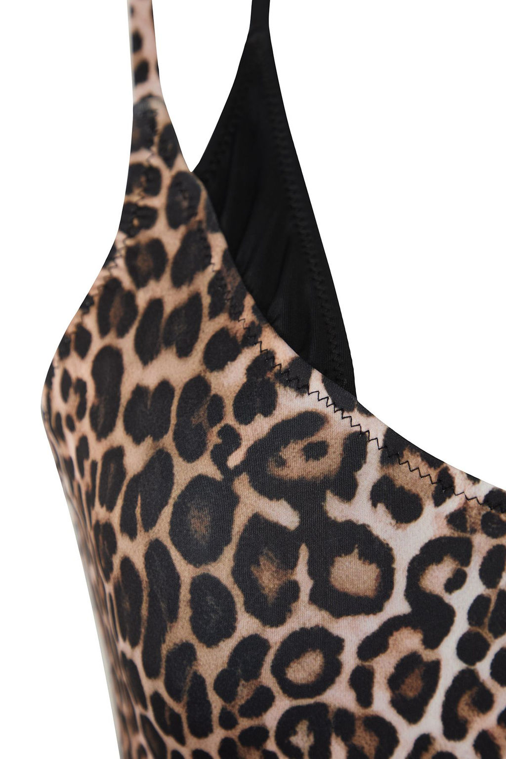 TRENDYOLMILLA Leopar Desenli U Yaka Renk Bloklu Regular Mayo TBESS25MA00027  фото 7