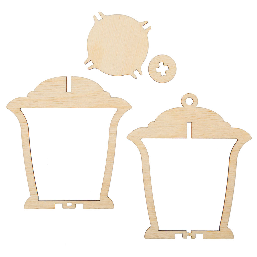 Заготовка для декорирования Mr. Carving КЛ-21 Заготовка Фонарик фанера 10 х 10 х 11 см