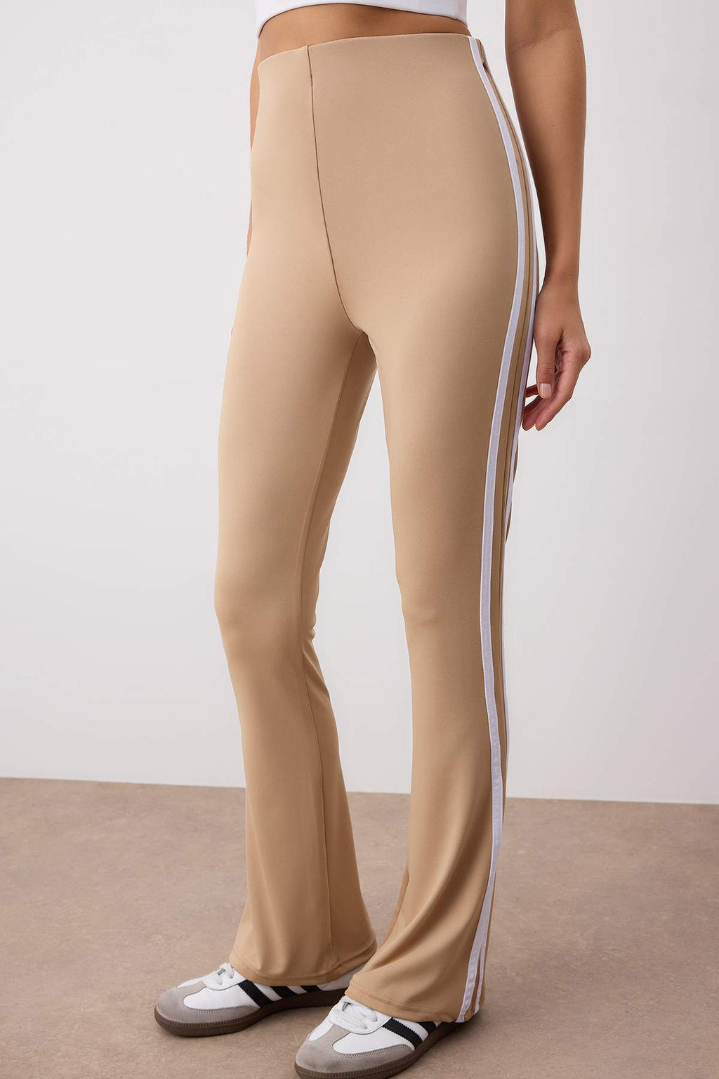 Vizon Dalg?c/Scuba Kumas Serit Detayl? Ispanyol Paca Yoga Orme Spor Tayt THMAW26TY00014