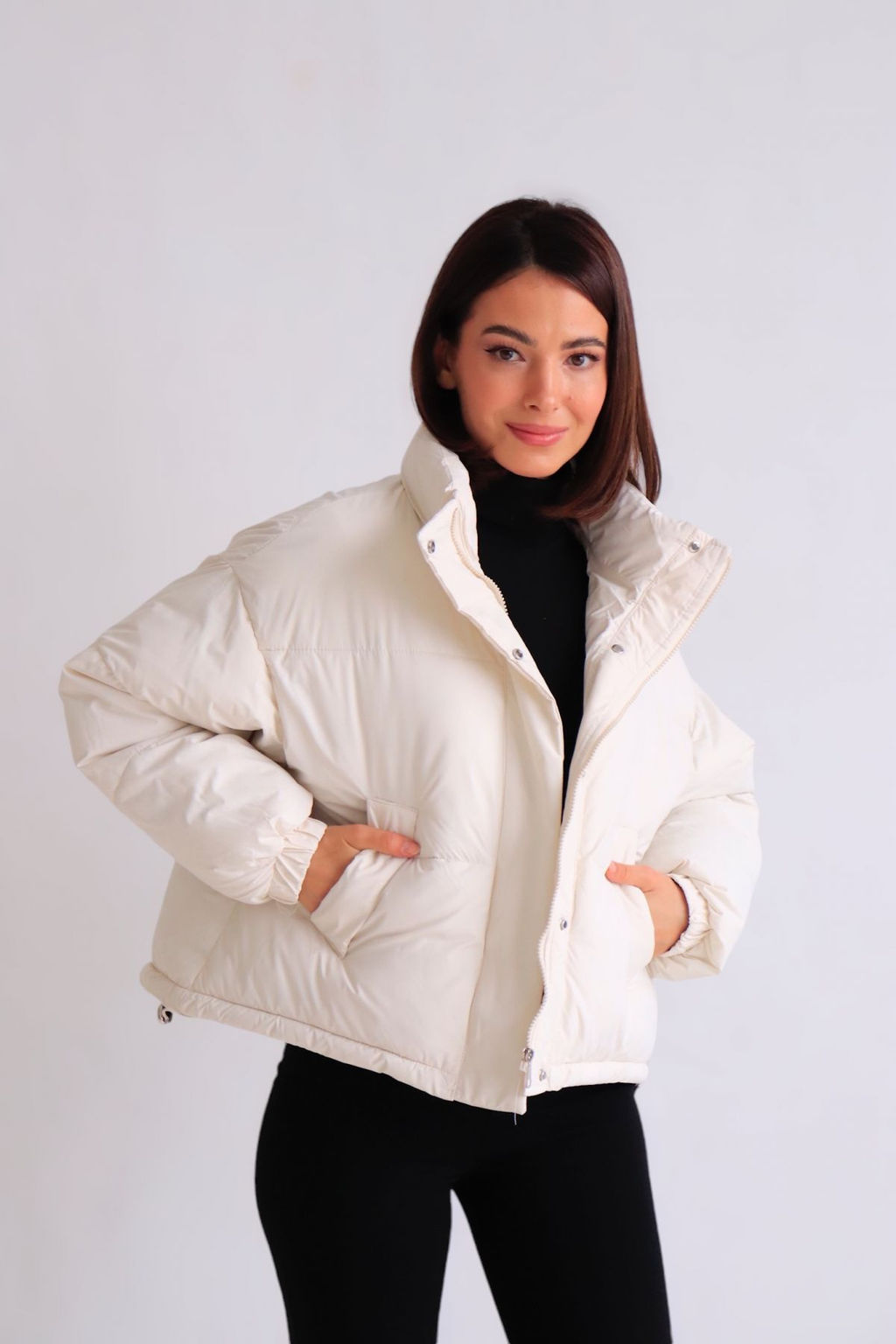 Martichelli Куртка укороченная молочная  фото 2