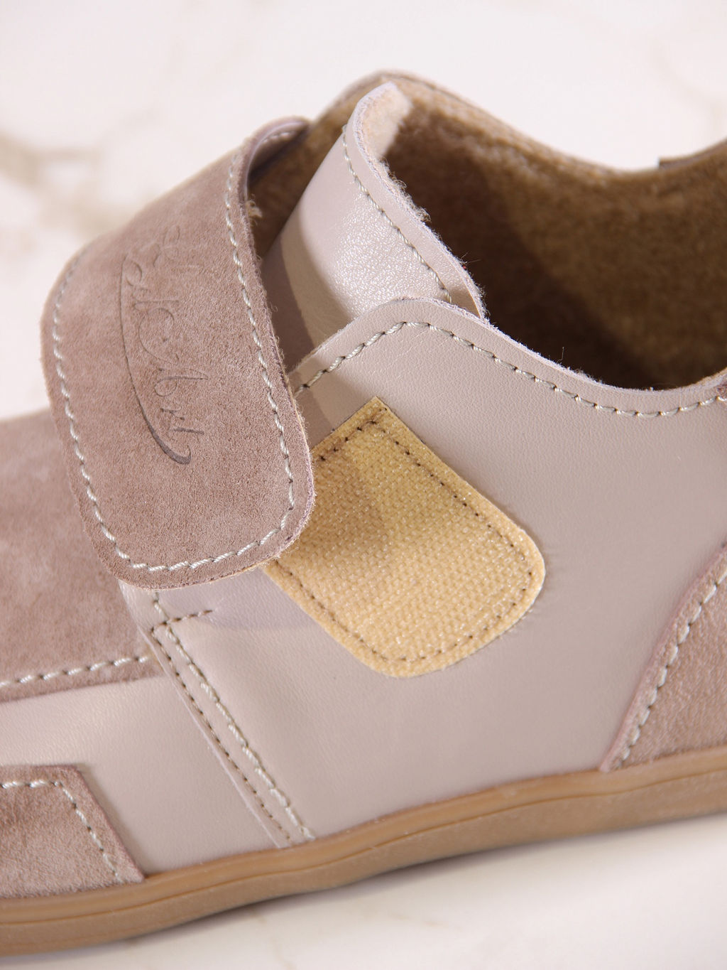 Босоногие ботинки 206.NATAbr.Визон+капучино замша/мех