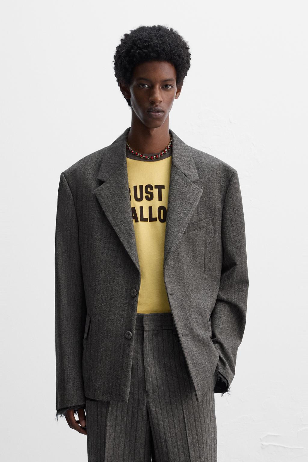 STRIPED SUIT BLAZER X HARRY LAMBERT - Zara фото 2