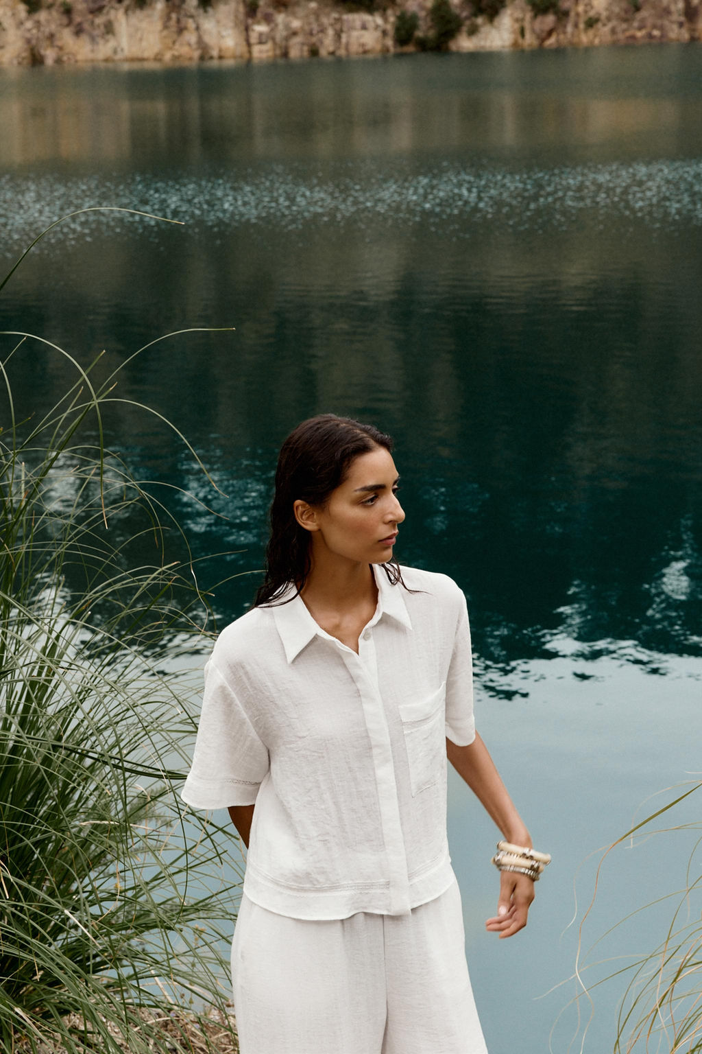 HEMSTITCH SHORT SHIRT - Zara фото 17