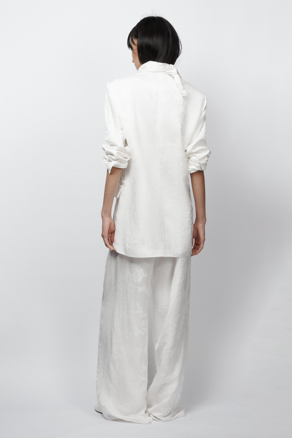 BLAZER JACQUARD ZW COLLECTION LIMITED EDITION / Blanco - Zara фото 3