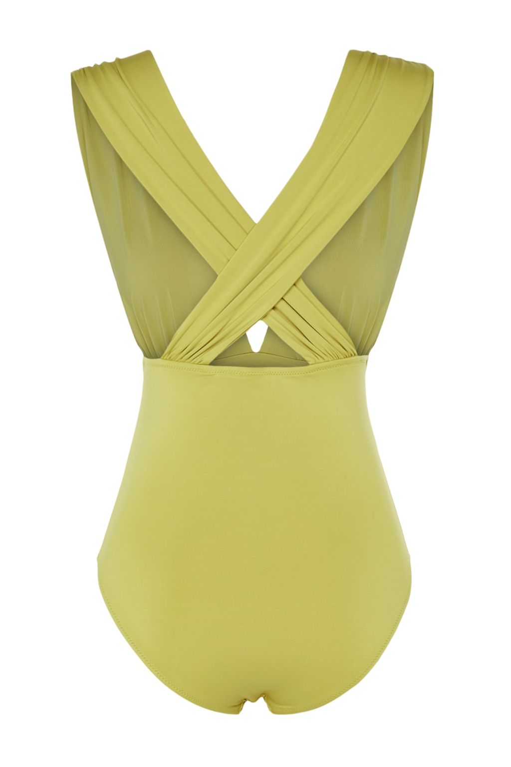 Yag Yesili Derin Dekolteli Drapeli Normal Paca Mayo TBESS23MA00277 - Trendyolmilla фото 7