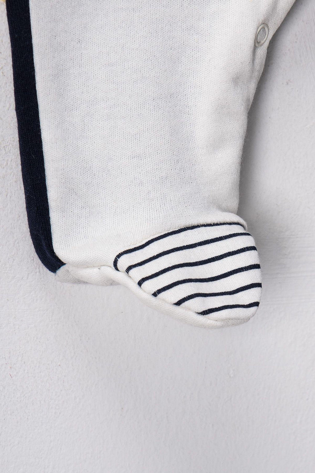 Ekru Unisex Bebek Pamuku Hayvan Bask?l? Regular/Normal Kal?p Uzun Kol Orme Tulum TKDAW25TU00002 - Trendyolmilla фото 4