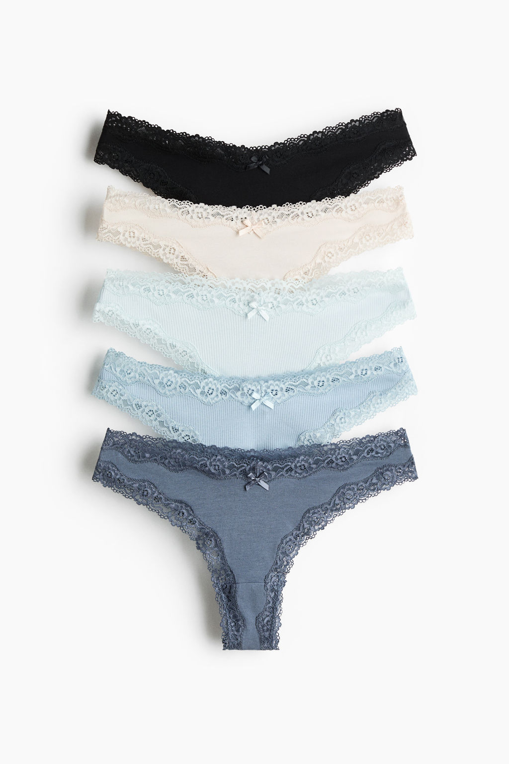 Pack de 5 bragas Brazilian de algod?n y encaje - H&m фото 4