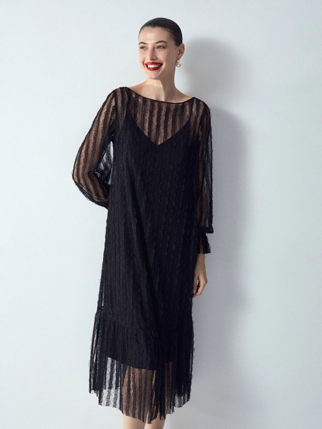 Платье а-силуэта PL1508/lace - Emka фото 7