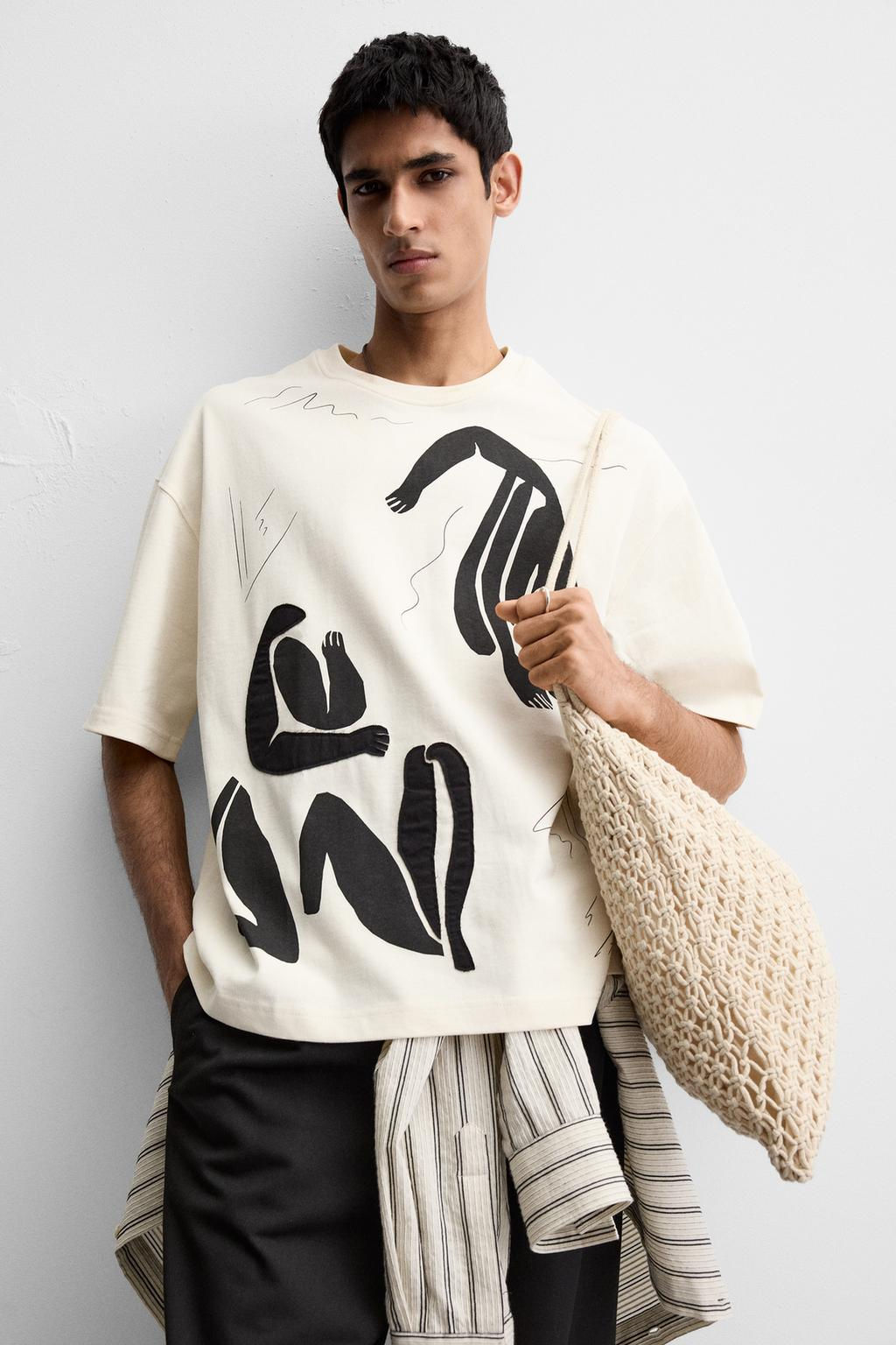 PRINTED PATCH T-SHIRT - Zara фото 5