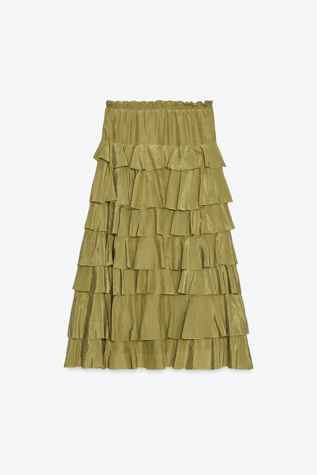 ZW COLLECTION MIDI SKIRT WITH RUFFLES - Zara фото 14
