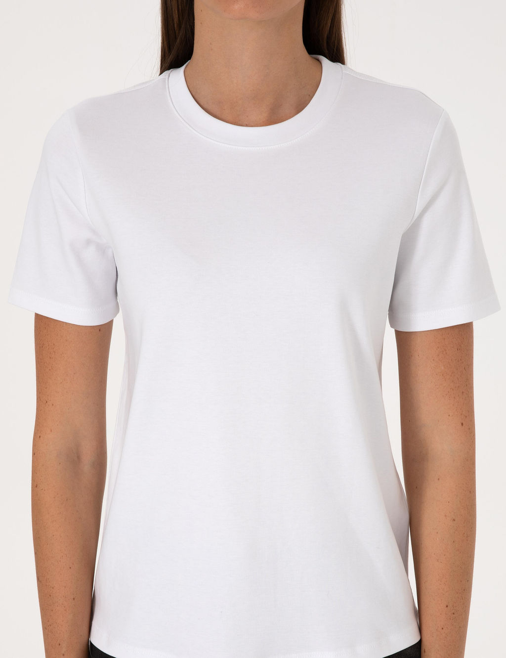 Beyaz Regular Fit Basic Ti__rt - Pierre cardin фото 6