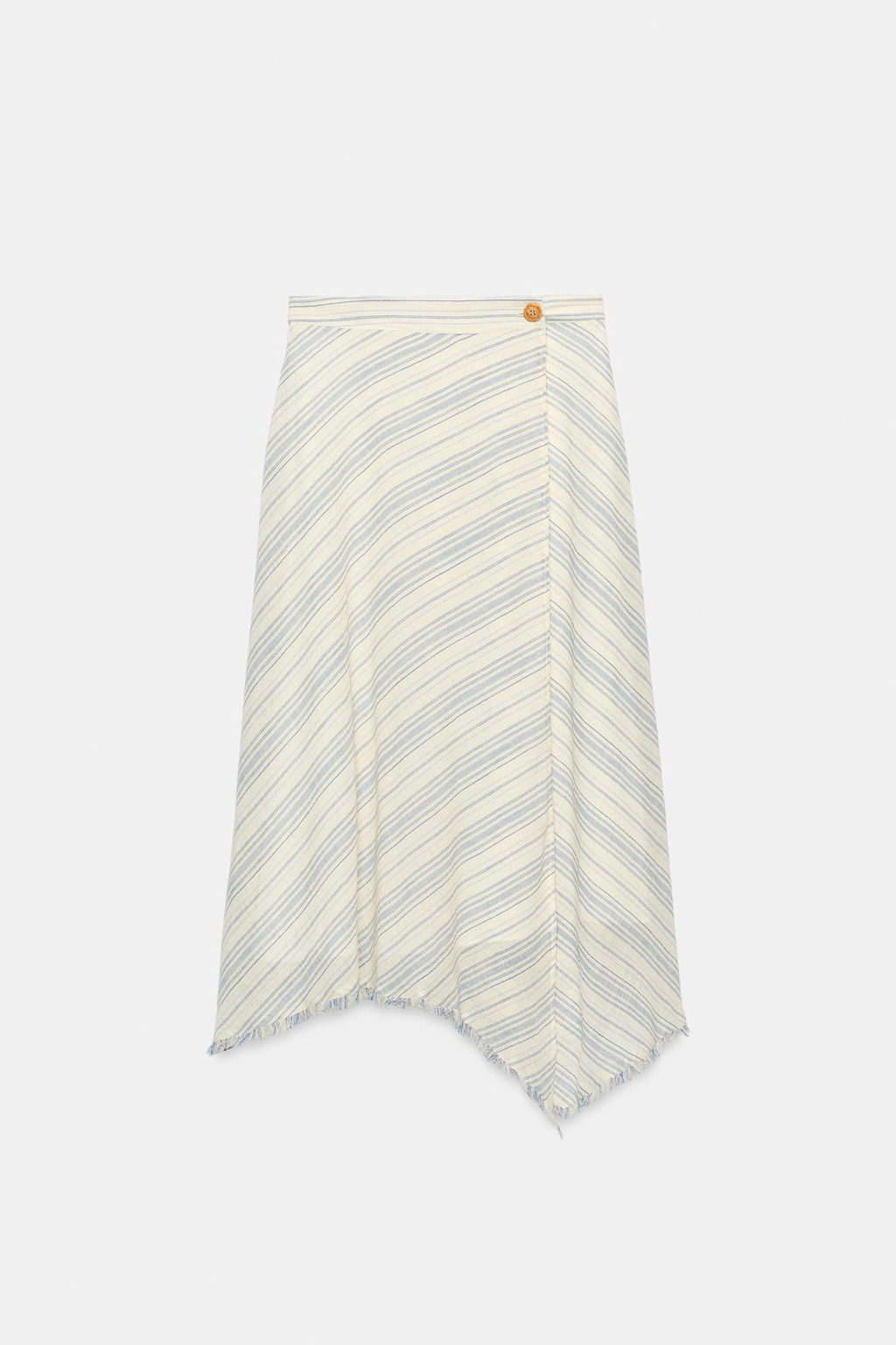 FALDA MIDI ASIM?TRICA / Crudo / Marino - Zara фото 7