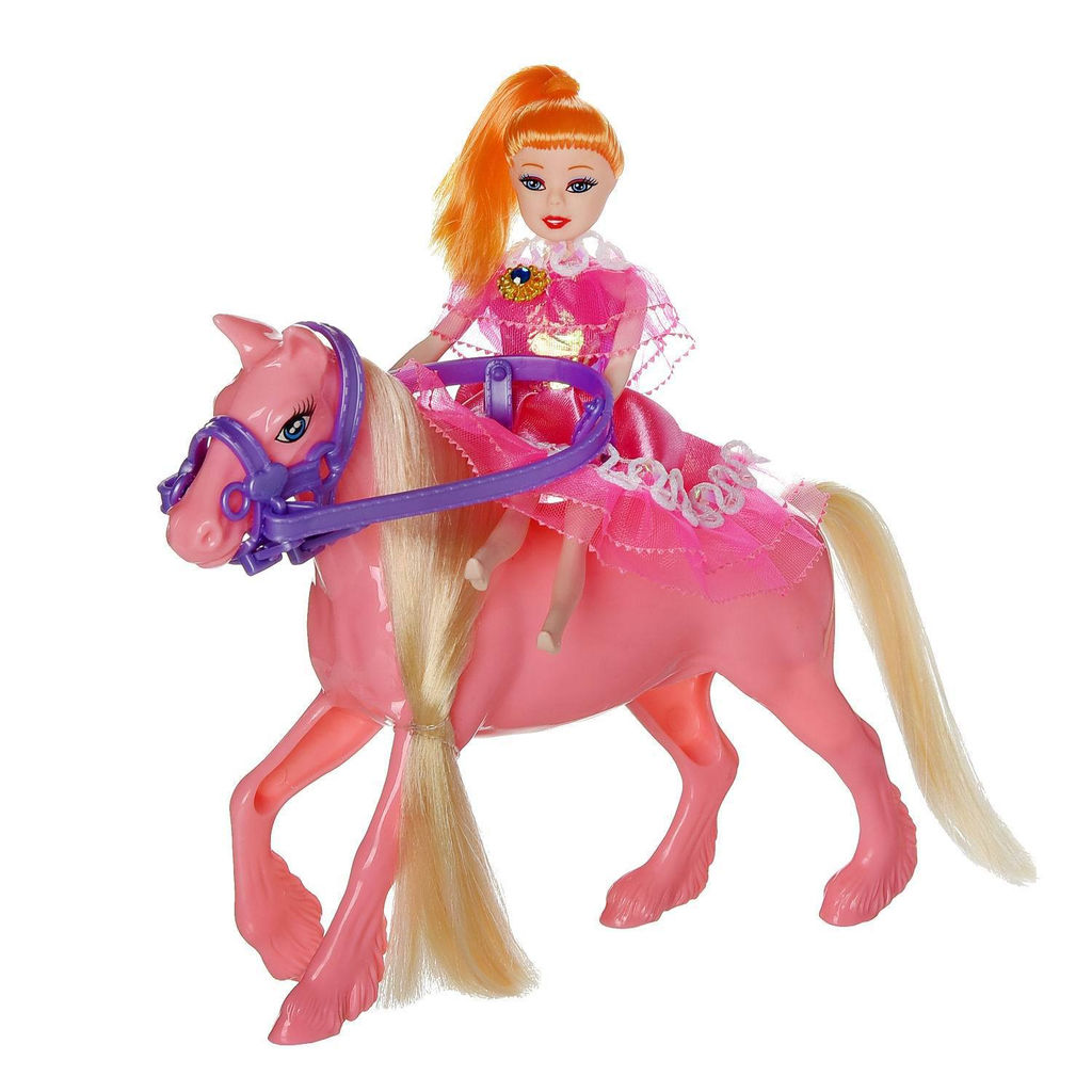 Игровой набор ABtoys Моя лошадка Куколка и лошадка 3 вида  фото 7