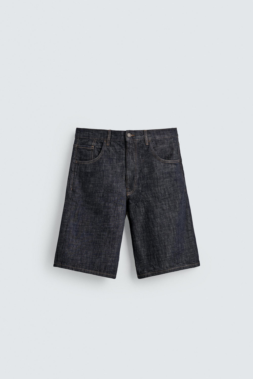 BERMUDA DENIM BAGGY FIT / ?ndigo - Zara фото 8