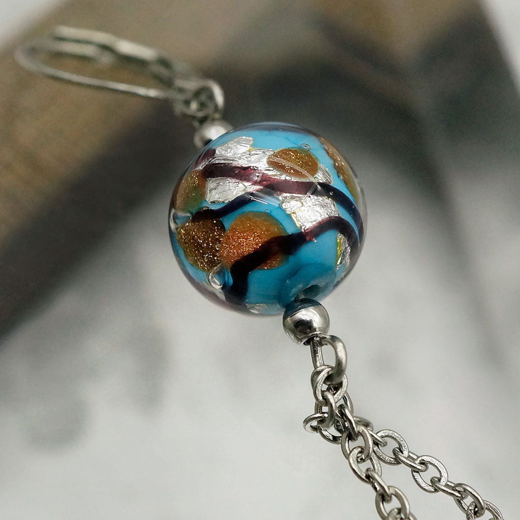 Серьги из муранского стекла FLORENTINA LS3018 - Vloes фото 5