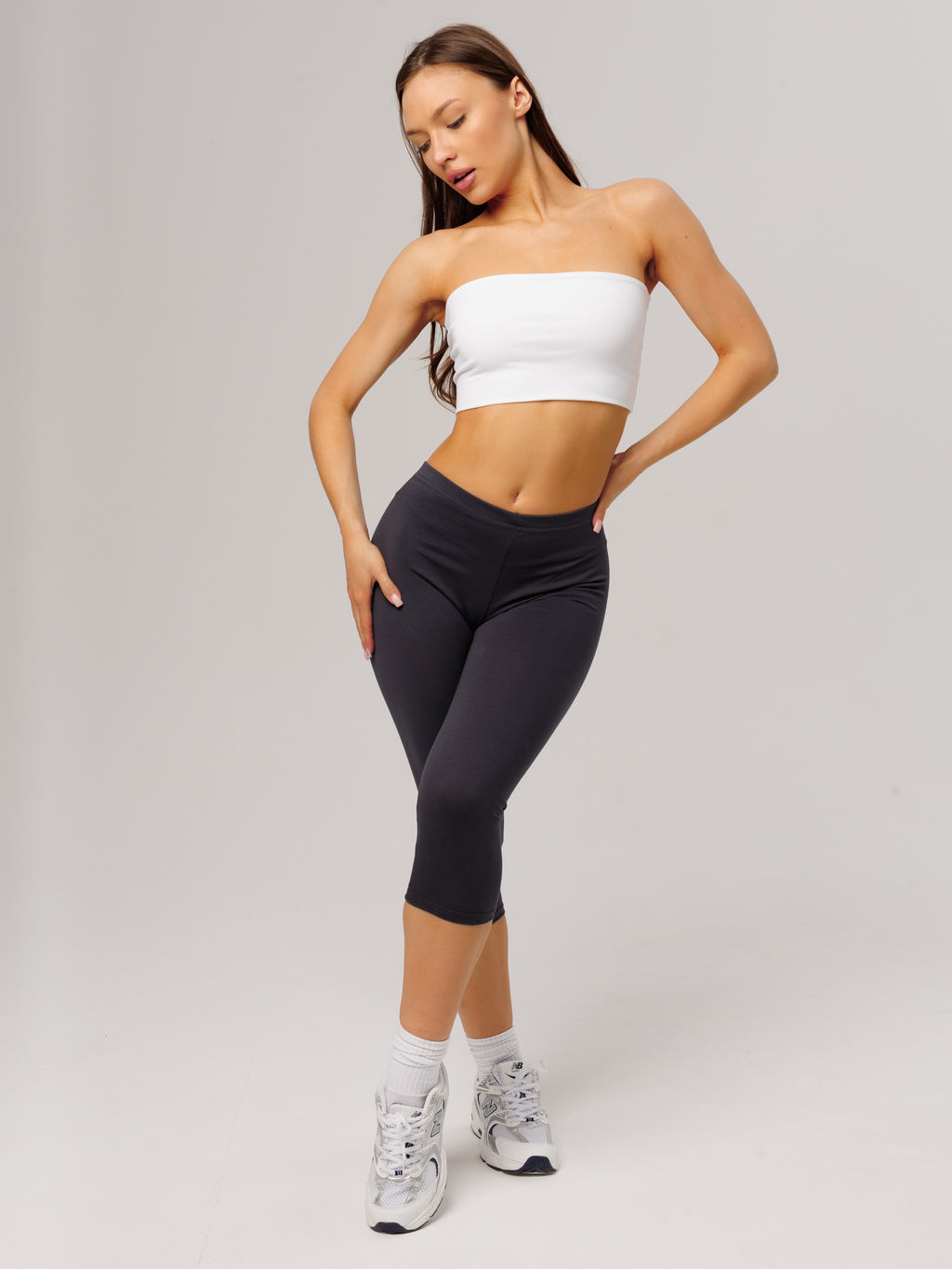 Трикотажные женские бриджи LINGEAMO графит КБ-24 (33)  фото 7