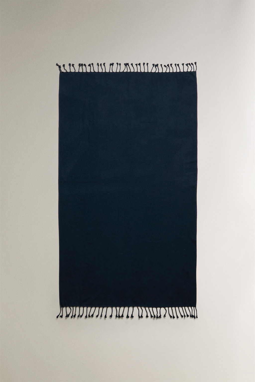 FRINGED COTTON BEACH TOWEL