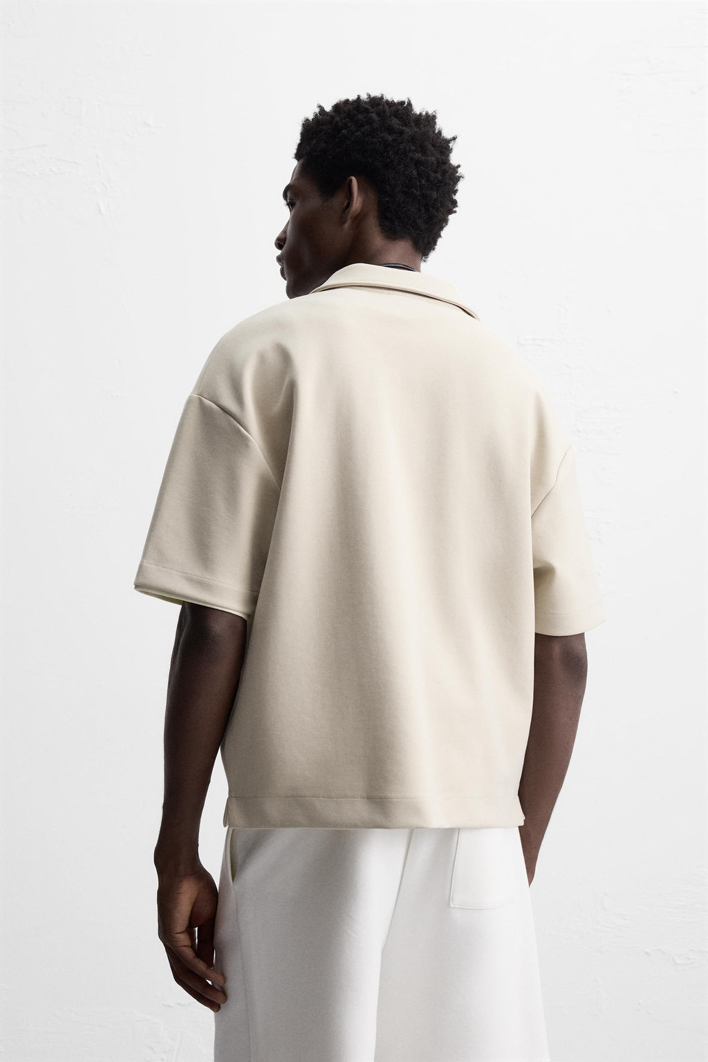 TECHNICAL ZIP-UP POLO SHIRT - Zara фото 3