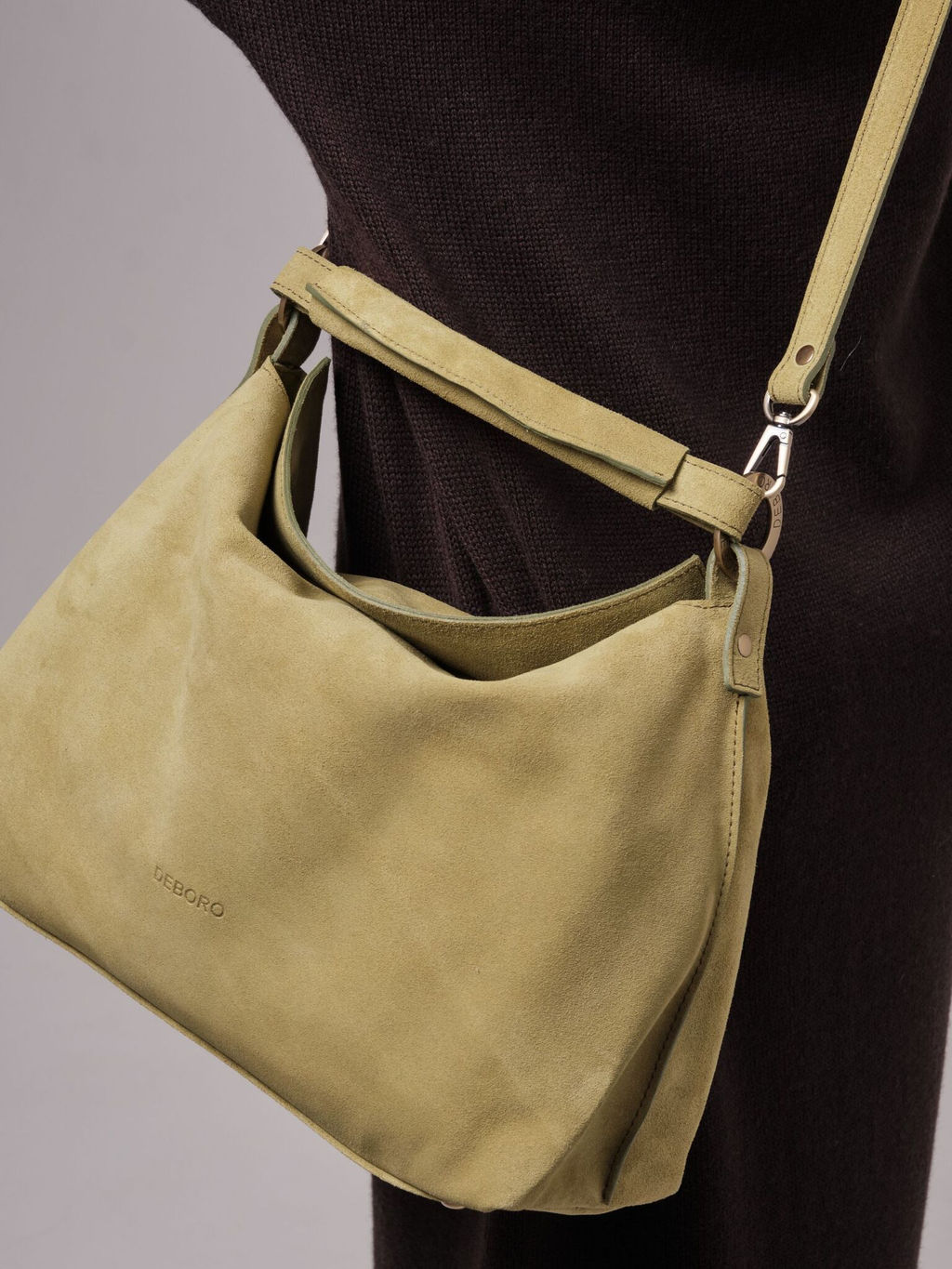 Замшевая сумка Deboro 30900 киви