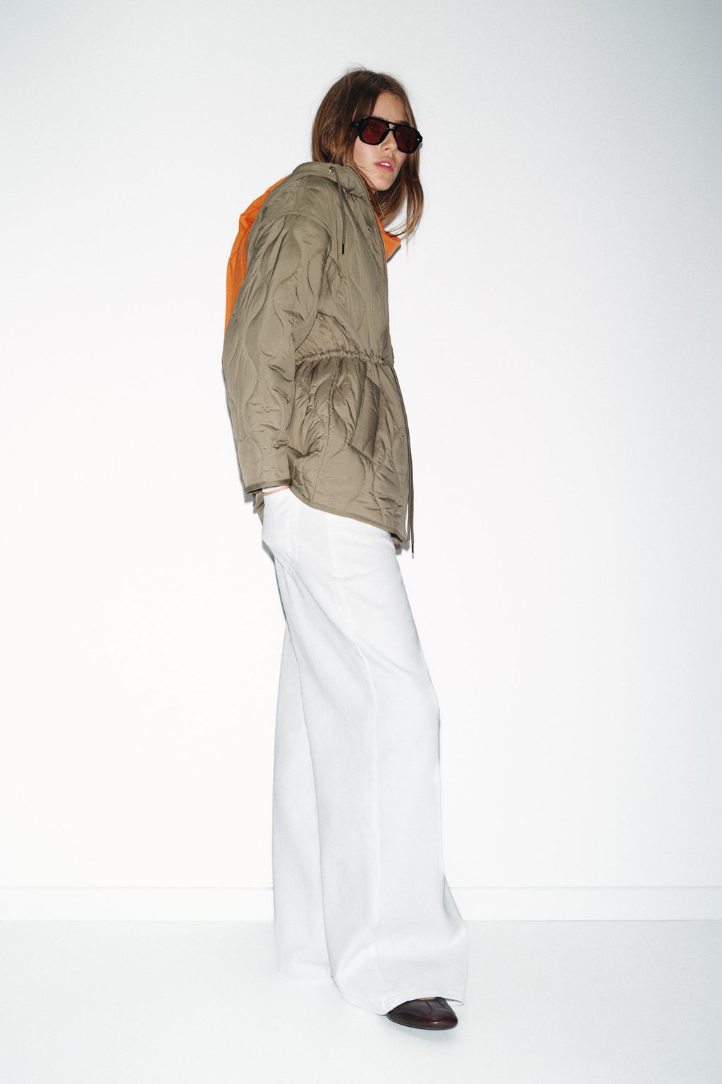 WATER-REPELLENT HOODED PUFFER JACKET - Zara фото 7