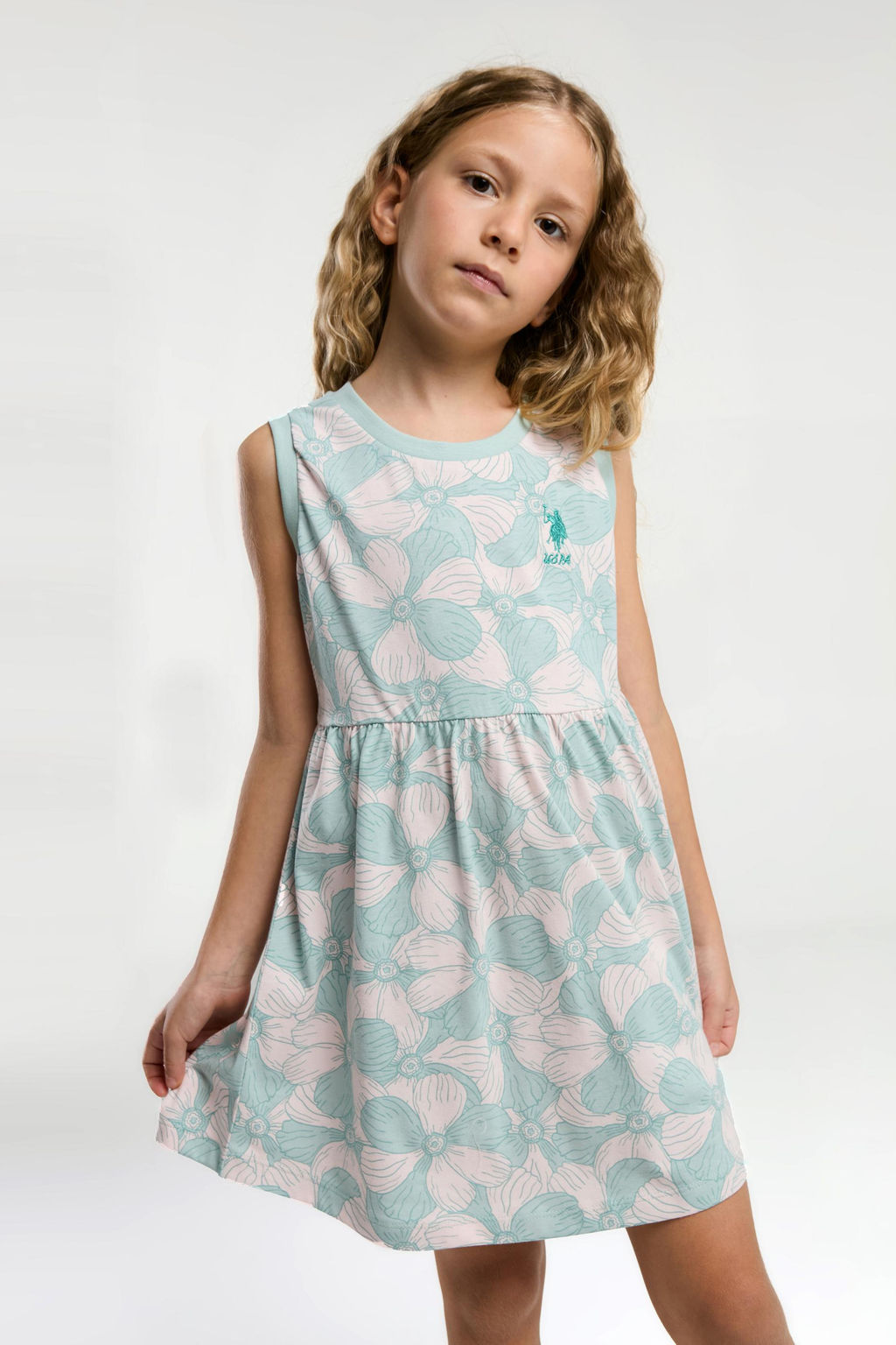 K_z _ocuk Su Ye_ili _rme Elbise Sepette S_rpriz _ndirim - U.s. polo assn фото 2