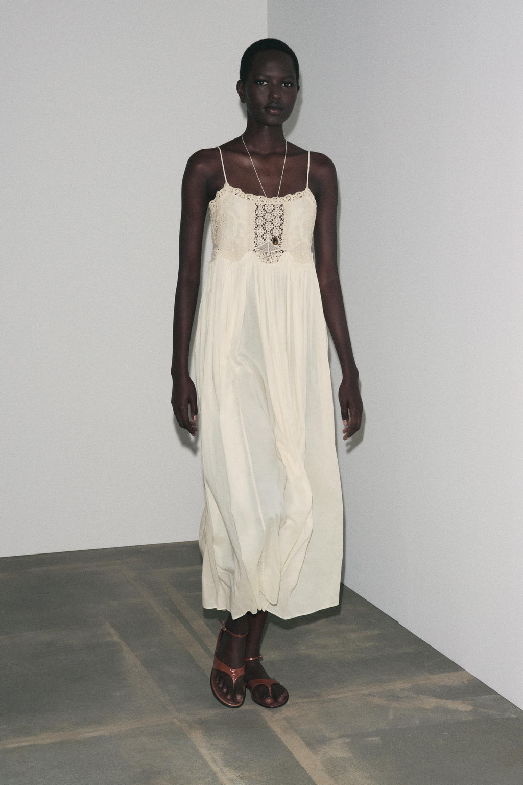 ZW COLLECTION CROCHET STRAPPY DRESS - Zara фото 9