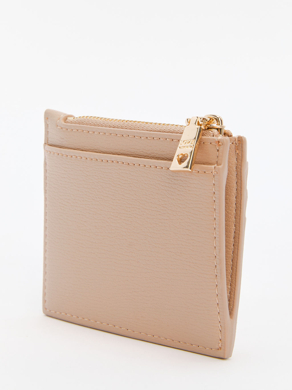 Женский картхолдер LOVE MOSCHINO SLG SIGNATURE Артикул 4376409, бежевый