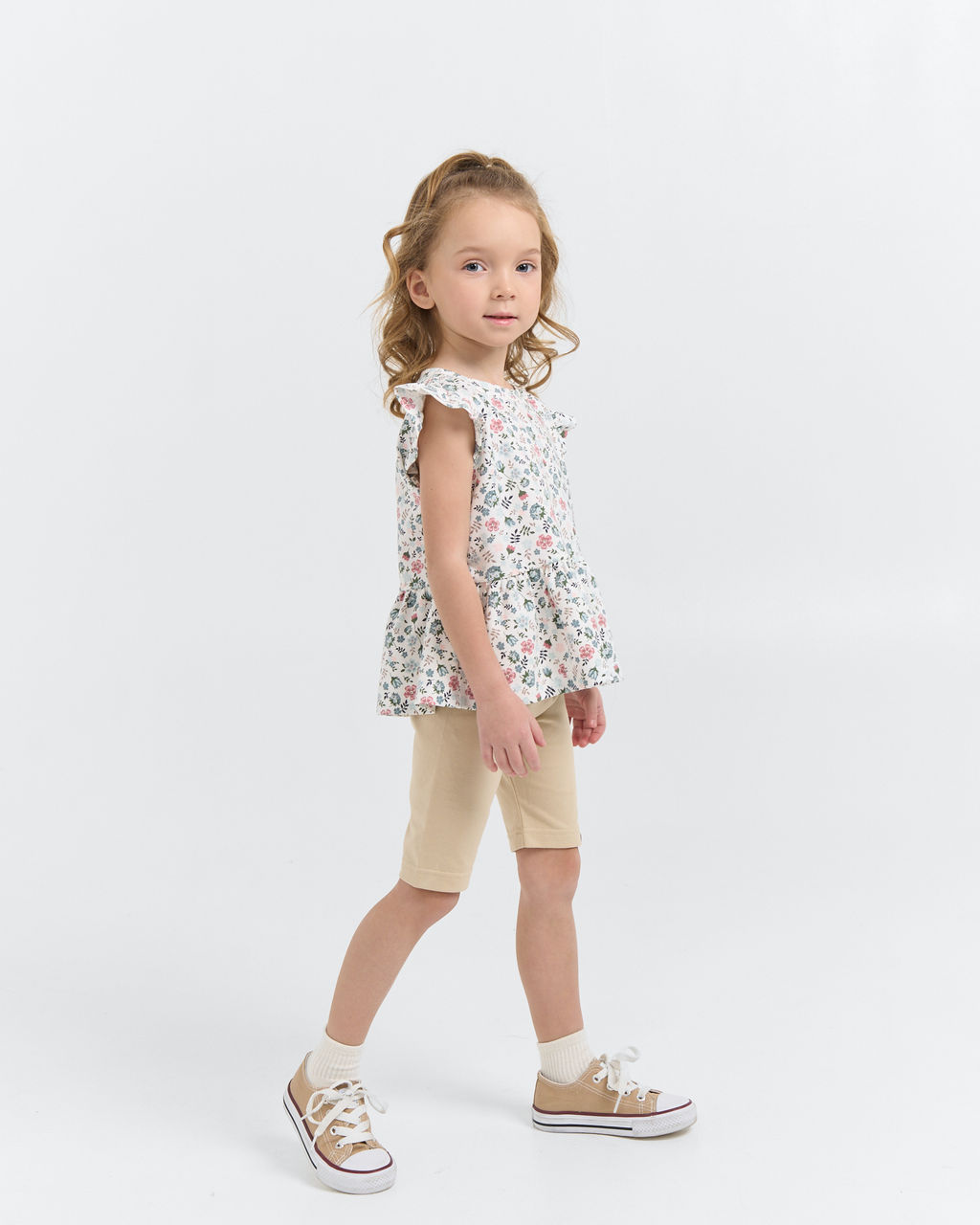 Футболка с баской Цветы - Bungly фото 6