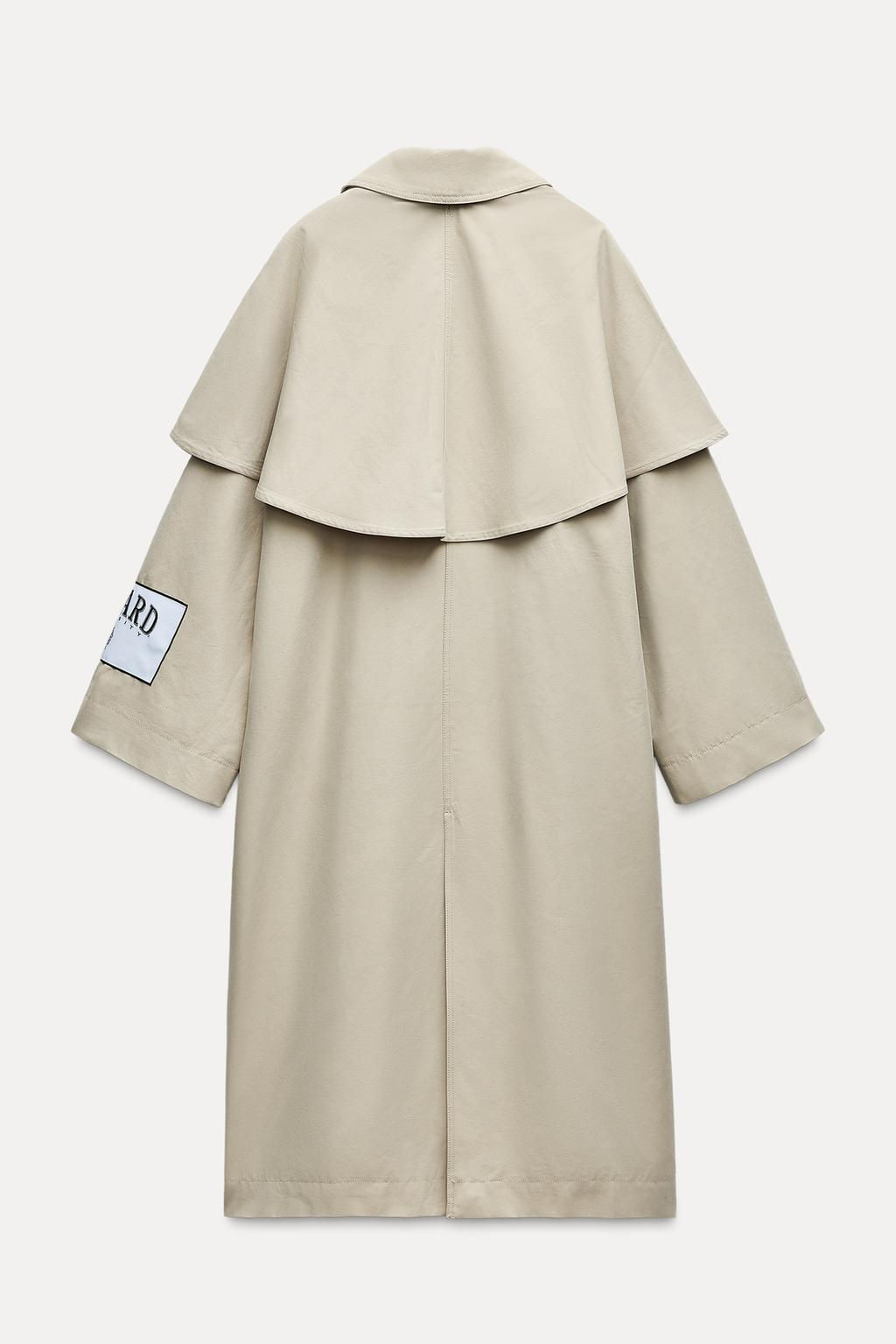 HARVARD UNIVERSITY CAPE TRENCH COAT - Zara фото 4