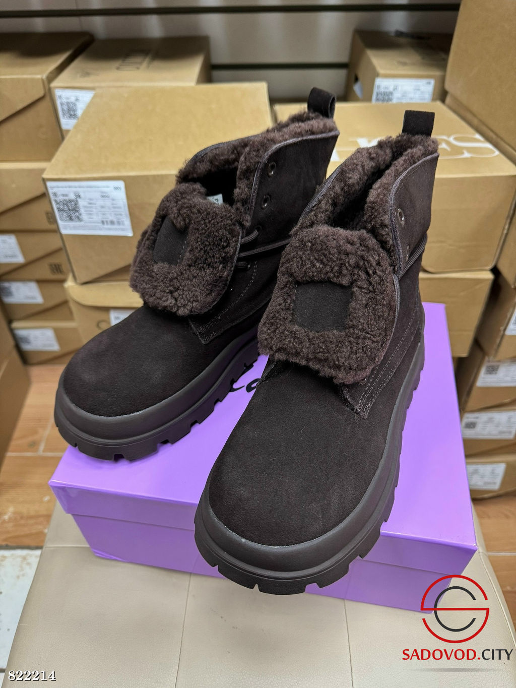 Натуральные зимние ботинки