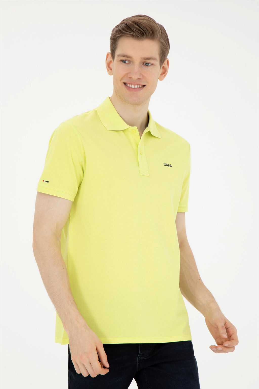 Мужская базовая футболка фисташкового цвета - U.s. polo assn фото 3