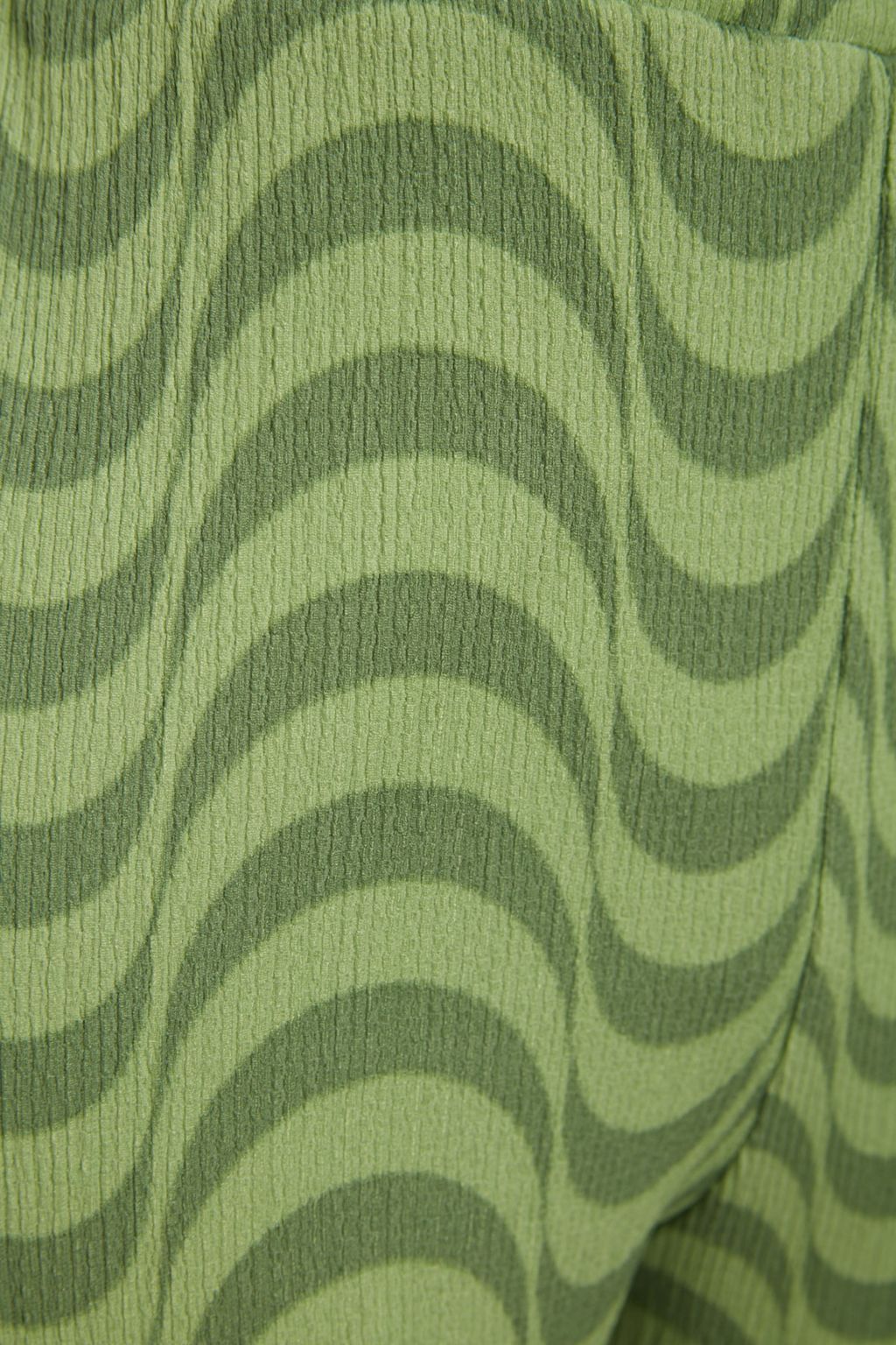 Yesil Burumcuk Wide Leg/Rahat Kesim Yuksek Bel Orme Pantolon TWOSS23PL00085 - Trendyolmilla фото 8