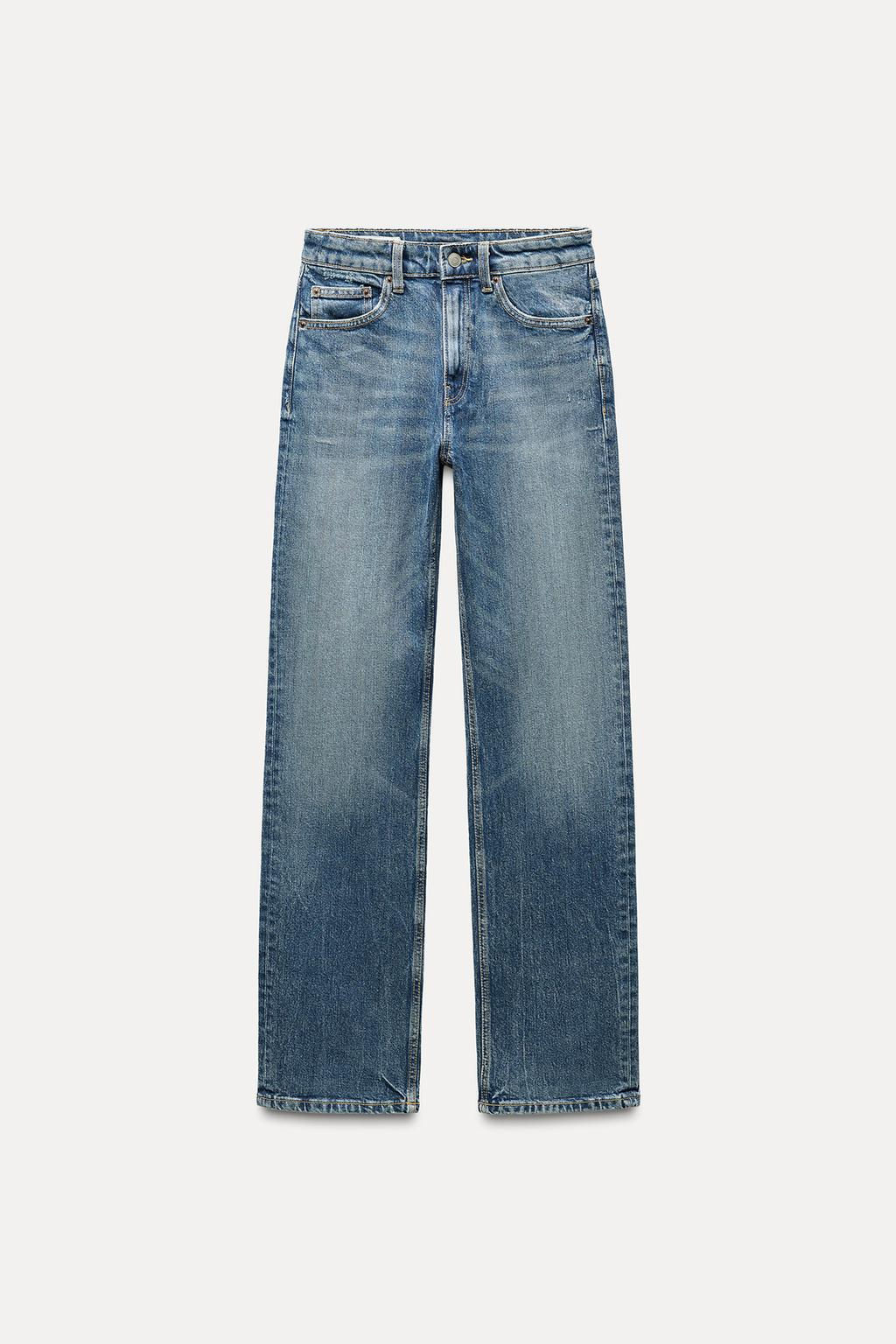TRF STRAIGHT HIGH-WAIST JEANS - Zara фото 11