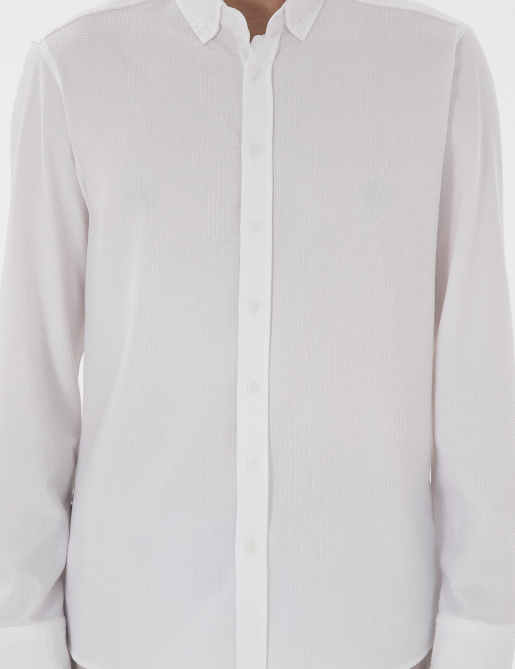 Рубашка Pierre Cardin Slim Fit белая в полоску