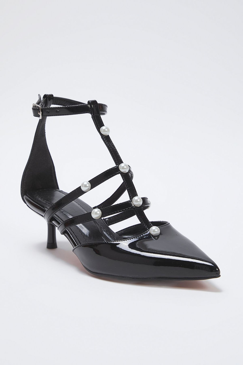 Trendyol Shoes Siyah Inci Detayl? Kad?n Ince Topuklu Ayakkab? TAKSS25TO00041 - Trendyolmilla фото 5