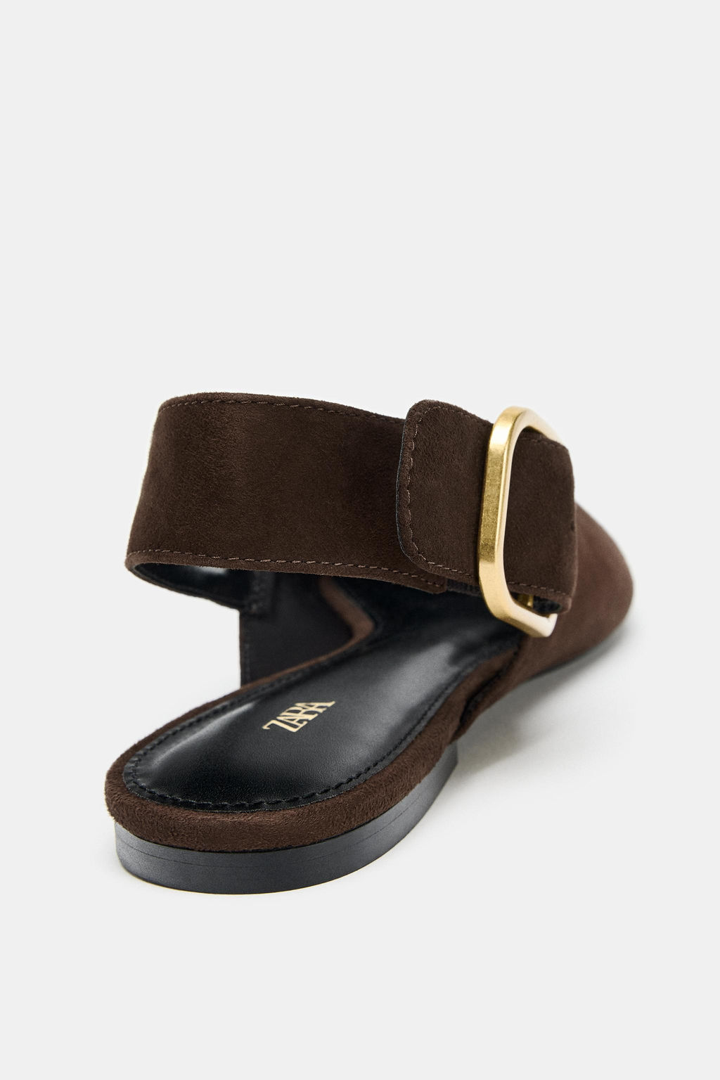 SUEDE SLINGBACK SHOES - Zara фото 5