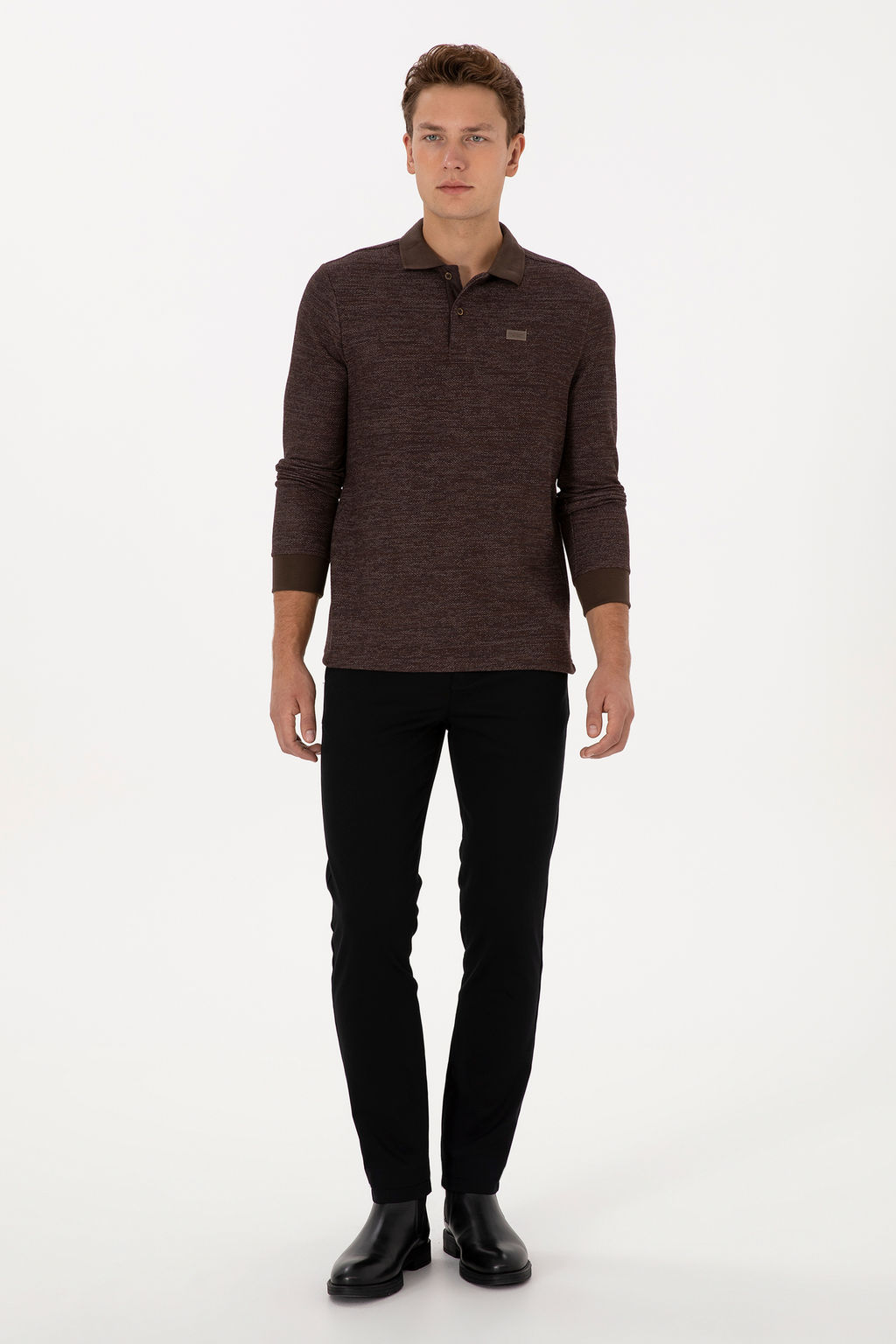 Erkek Siyah Slim Fit Kanvas / Chino Pantolon - U.s. polo assn фото 7