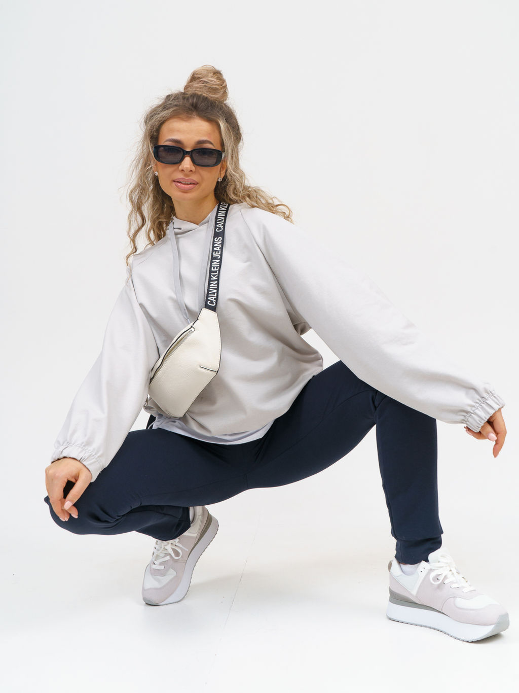 756 Брюки "Серо-синий"