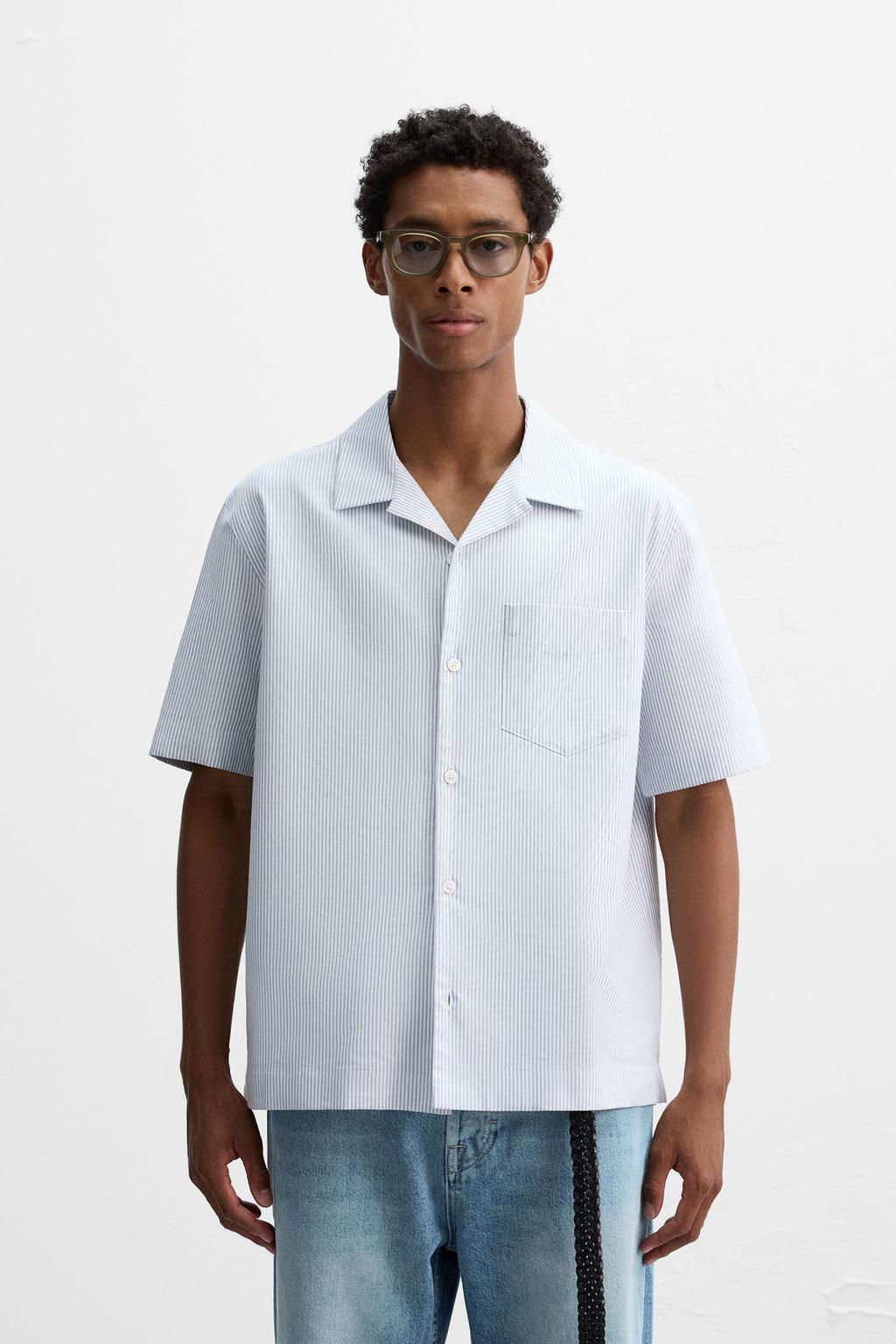 STRIPED OXFORD SHIRT - Zara фото 2